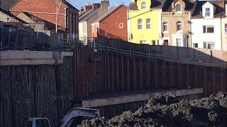 Excavation work at Regent Circus