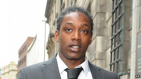 Nile Ranger outside Newcastle Magistrates Court in October 2013