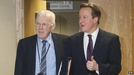 Sir Ian Wood and David Cameron