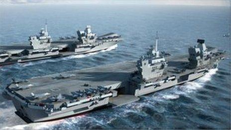 HMS Queen Elizabeth and HMS Prince of Wales