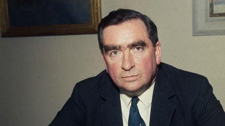 Defence Secretary Denis Healey in 1968