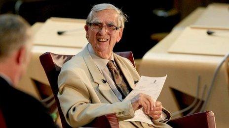 Denis Healey at the Festival of Politics at the Scottish Parliament, August 21st 2008