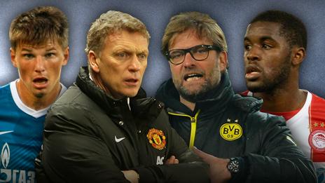 Andrei Arshavin, David Moyes, Jurgen Klopp, Joel Campbell