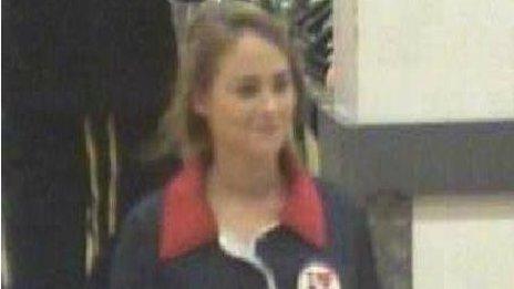 A CCTV image of the girl police in England are looking for