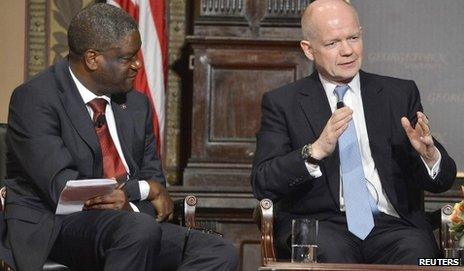 William Hague at Georgetown University, Washington