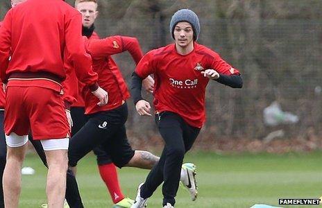 Louis Tomlinson with Doncaster Rovers players