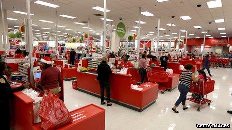 Target store check out counters