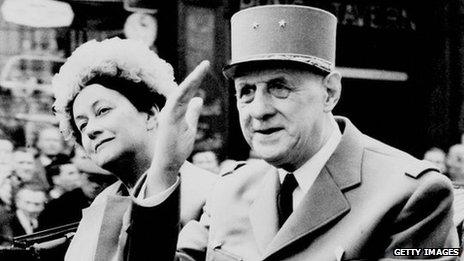 General Charles de Gaulle and his wife Yvonne