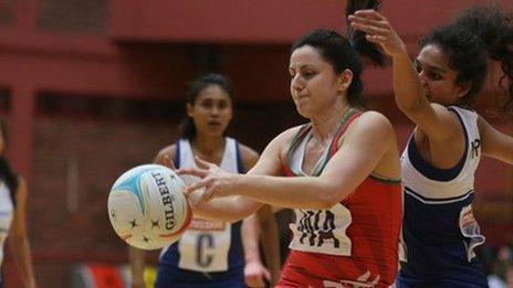 Wales wing attack Suzy Drane in action against Singapore