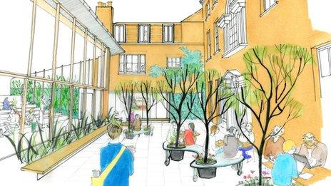 Artist's impression of new writers' centre