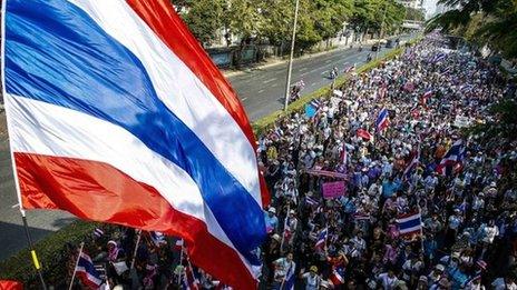 Protest in Bangkok (2 March 2014)