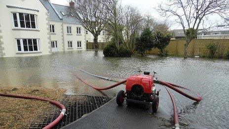 Flooded property