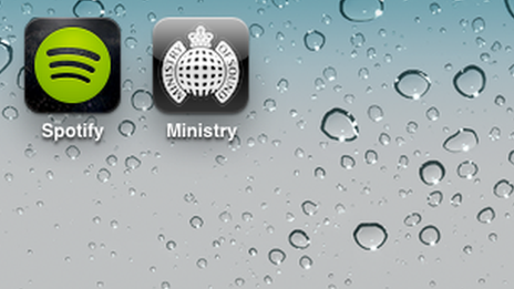 Spotify and Ministry of Sound logos