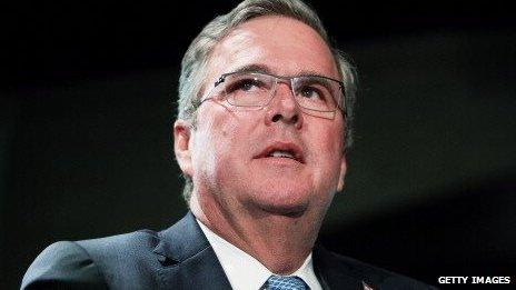 Former Florida Governor Jeb Bush in Long Island on 24 February, 2014.