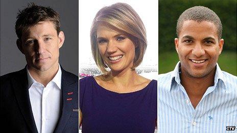 Left-right: Ben Shephard, Charlotte Hawkins and Sean Fletcher