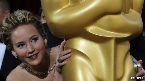 Jennifer Lawrence at the Oscars