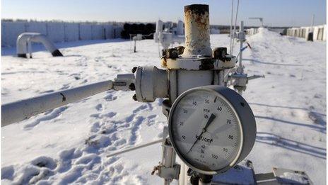 Russian gas pipeline in Boyarka, near Kiev, 2009