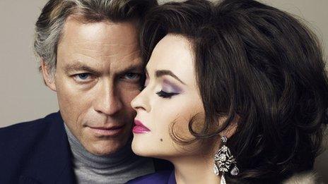 Dominic West and Helena Bonham Carter in Burton and Taylor