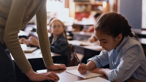 child in class