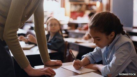 child in class