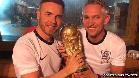 Gary Barlow and Gary Lineker