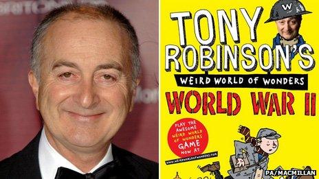 Tony Robinson and his book Weird World of Wonders: World War II