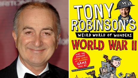 Tony Robinson and his book Weird World of Wonders: World War II