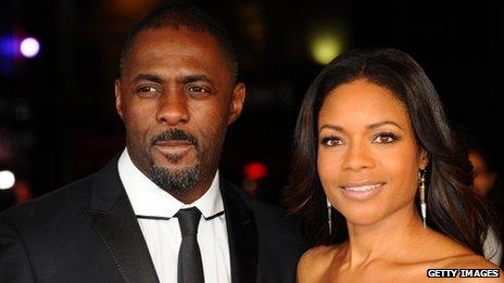 Idris Elba and co-star Naomie Harris