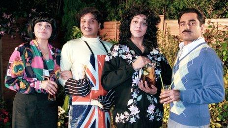 Nina Wadia, Kulvinder Ghir, Meera Syal and Sanjeev Bhaskar