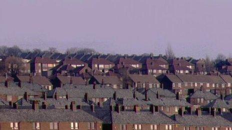 Rooftops of houses - generic