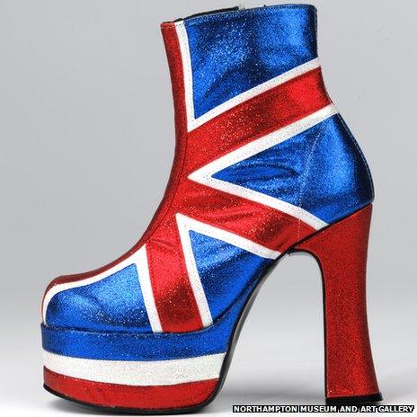 Spice Girl's Union Jack boot