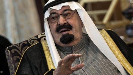 King Abdullah (file image)