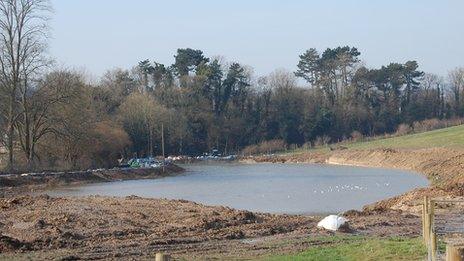 Woldingham reservoir near Bug Hill