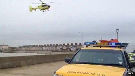 Crews searching for people in sea of Lowestoft