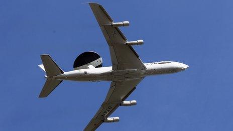 File photo of an Awacs plane