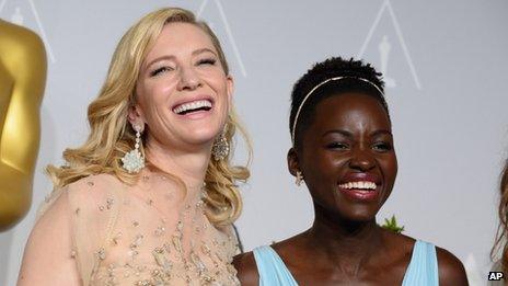 Cate Blanchett and Lupita Nyong'o