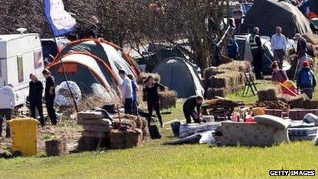 Barton Moss protest camp