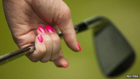 female golfer generic