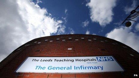 Leeds General Infirmary sign