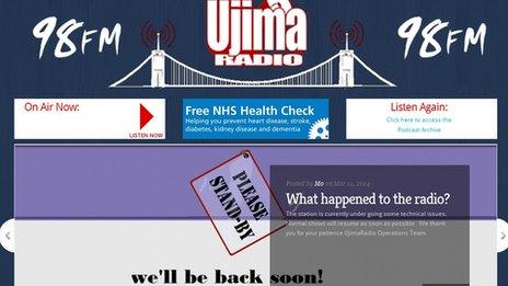 Ujima Radio website