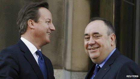 David Cameron and Alex Salmond