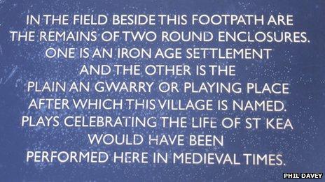 Plaque in Playing Place