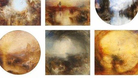 JMW Turner's nine canvases