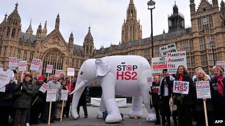 Protest outside parliament November 2013