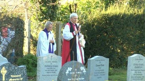 Rededication service at All Saints' churchyard in Didcot