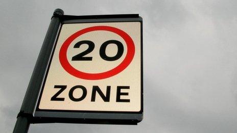 20mph sign