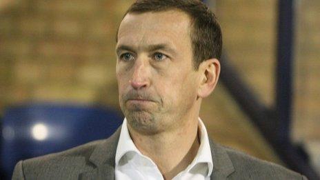 Newport County manager Justin Edinburgh