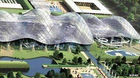 Artist's impression of the Nirah aquarium project