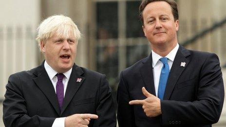 Boris Johnson and David Cameron