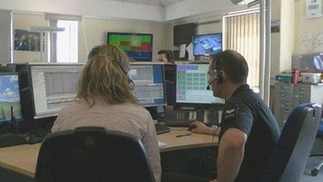 Police control room